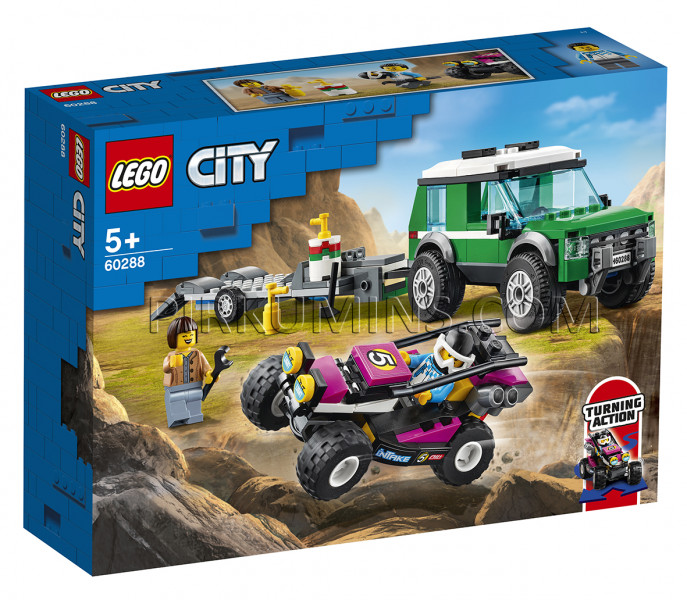 60288 LEGO® City Sacīkšu bagija pārvadātājs, no 5+ gadiem NEW 2021!