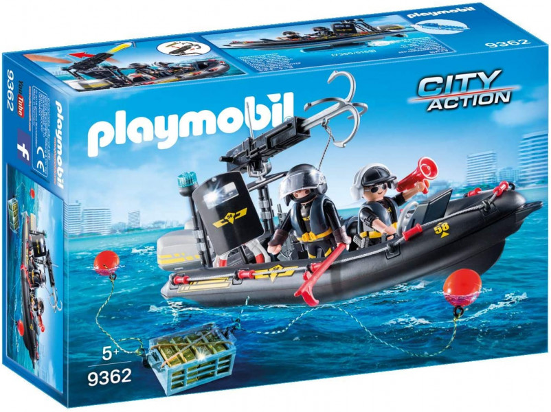 9362 PLAYMOBIL® City Action Specvienības laiva ,no 5+