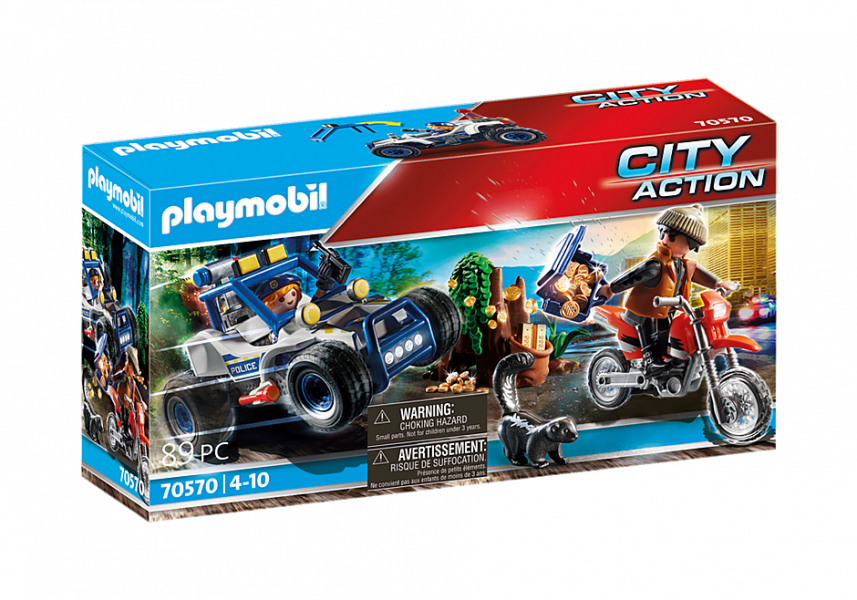 70570 PLAYMOBIL® City Action Policits ar laupītāju, no 4+ gadiem NEW 2021!