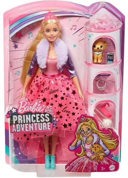 GLM76 Barbie Lelle Bārbija. Piedzīvojumu princese ar rozā svārkiem