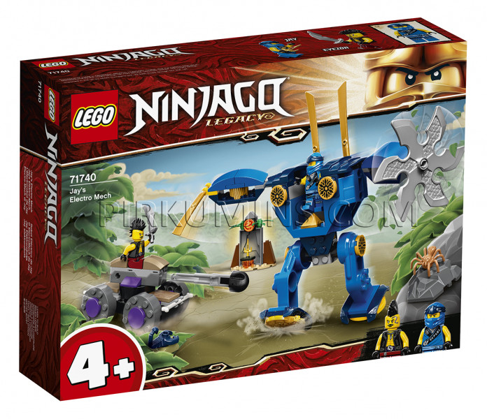 71740 LEGO® Ninjago Jay elektrorobots, no 4+ gadiem NEW 2021!(Maksas piegāde eur 3.99)