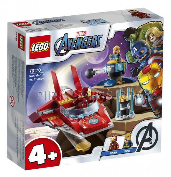 76170 LEGO® Super Heroes Железный Человек против Таноса, с 4+ лет NEW 2021!(Maksas piegāde eur 3.99)