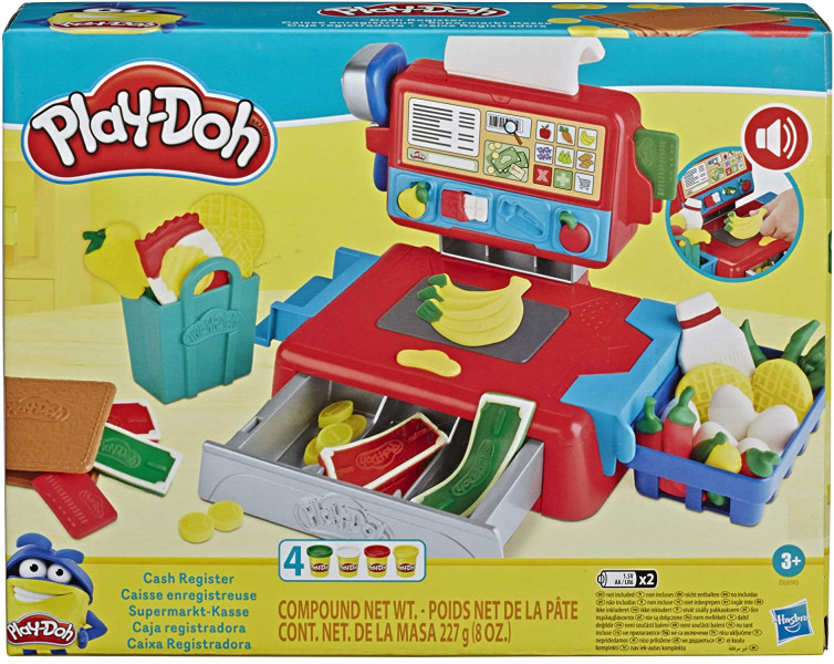 HASBRO PLAY-DOH plastilīns Kases aparāts 227g arbojas ar baterijām