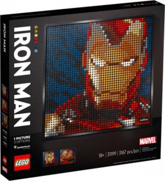 31199 LEGO® Art IRON MAN, no 18+ gadiem NEW 2021!