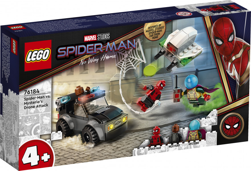 76184 LEGO® Super Heroes Человек-паук против атаки дронов Мистерио, с 4+ лет NEW 2021! (Maksas piegāde eur 3.99)