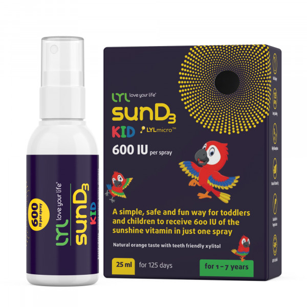 LYL sunD3 KID, sprejs, 25 ml