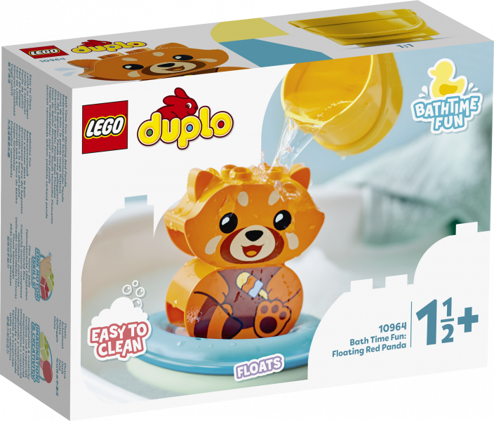 10964 LEGO® DUPLO Jautram vannošanās laikam: peldoša sarkanā panda, no 1.5+ gadiem NEW 2022! (Maksas piegāde eur 3.99)