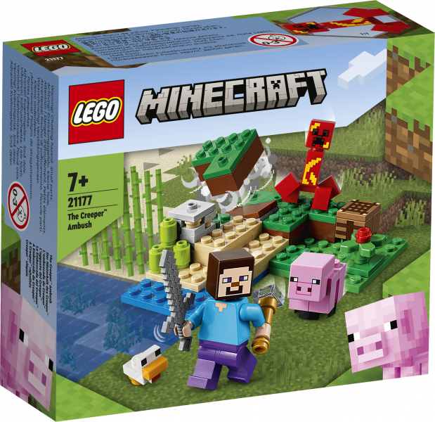 21177 LEGO® Minecraft Засада Крипера, c 7+ лет NEW 2022!
