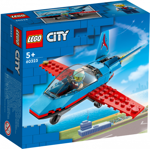 60323 LEGO® City Трюковый самолёт 5+лет, NEW 2022!