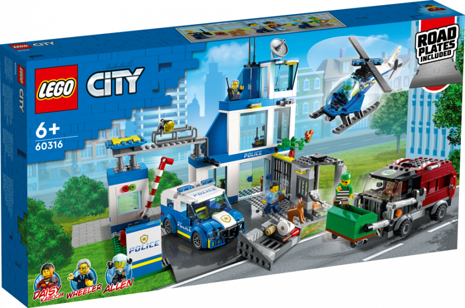 60316 LEGO® City Полицейский участок, c 6+ лет, NEW 2022! (Maksas piegāde eur 3.99)