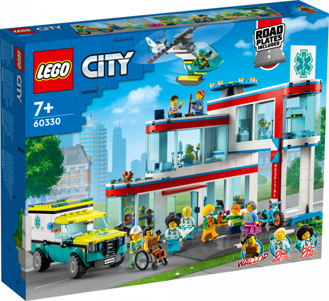 60330 LEGO® City Больница, c 7+ лет NEW 2022!(Maksas piegāde eur 3.99)