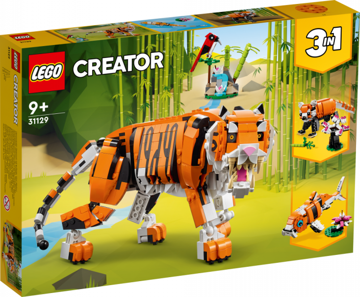 31129 LEGO® Creator Величественный тигр, c 9+ лет, NEW 2022! (Maksas piegāde eur 3.99)