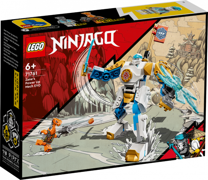 71761 LEGO® Ninjago Zane EVO jaudīgais robots 6+ gadiem, NEW 2022!