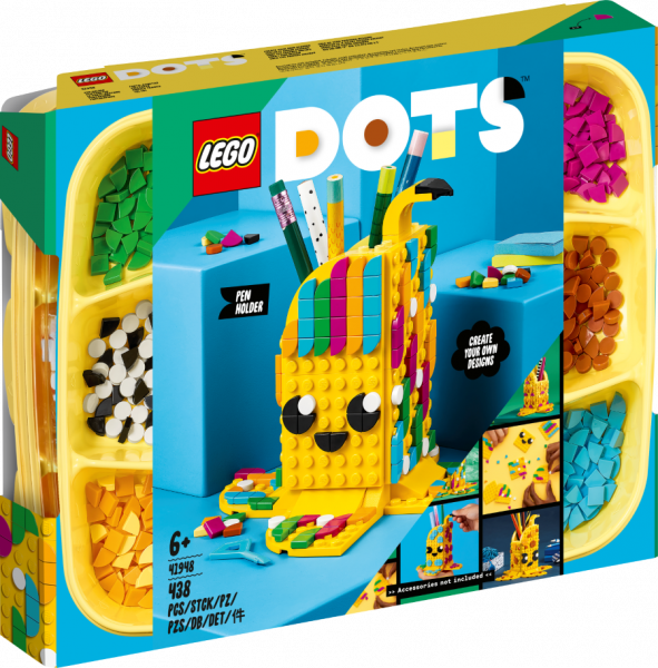 41948 LEGO® Dots Jaukais banāns-zīmuļu trauks, 6+ gadiem, NEW 2022!(Maksas piegāde eur 3.99)