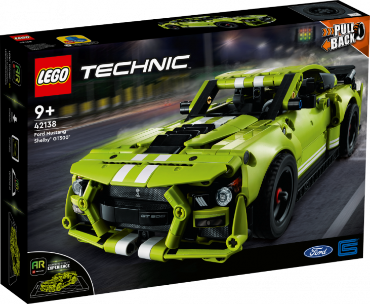 42138 LEGO® Technic Ford Mustang Shelby® GT500®, 9+ gadiem, NEW 2022! (Maksas piegāde eur 3.99)