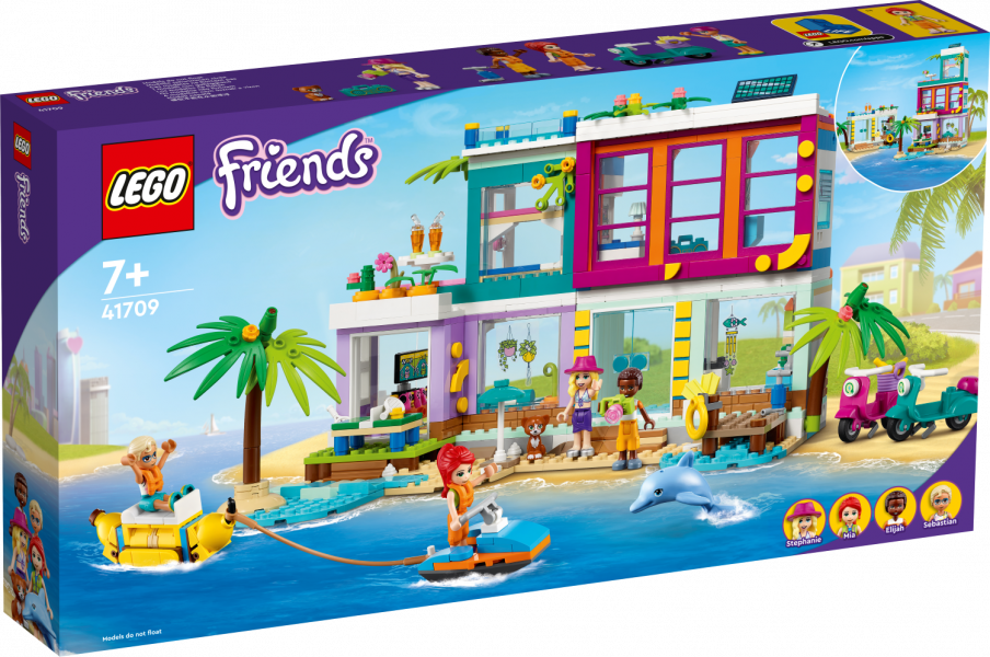 41709 LEGO® Friends Пляжный дом для отдыха с 7+ лет NEW 2022! (Maksas piegāde eur 3.99)