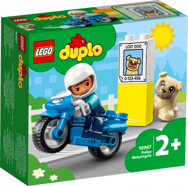 10967 LEGO® DUPLO Полицейский мотоцикл, с 2+ лет NEW 2022!