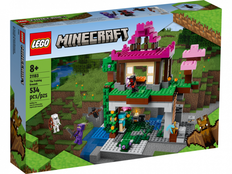 21183 LEGO® Minecraft Treniņlaukums , 8+ gadiem, NEW 2022! (Maksas piegāde eur 3.99)