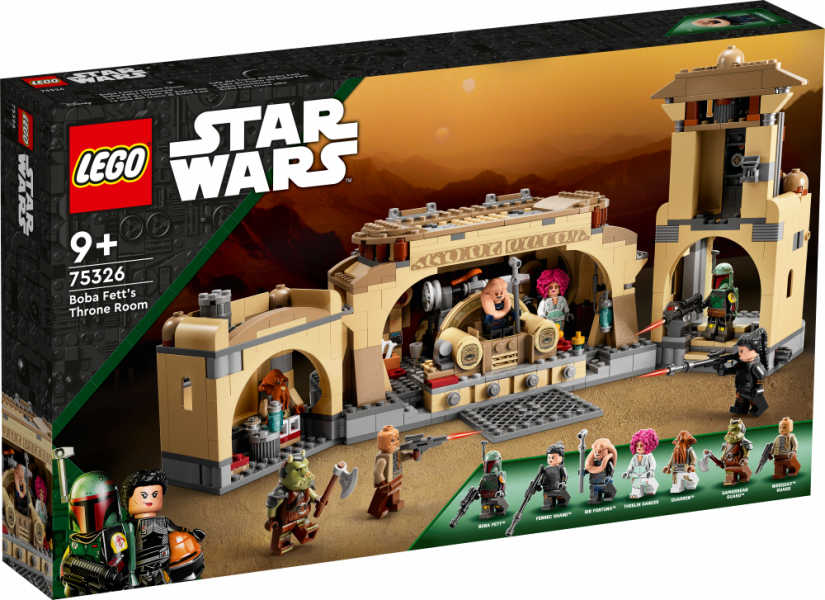 75326 LEGO® Star Wars™ Тронный зал Бобы Фетта ,c 9+ лет , NEW 2022! (Maksas piegāde eur 3.99)