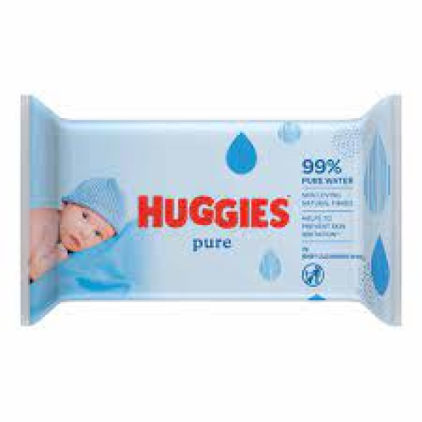 Huggies Pure Влажные салфетки для детей , 56 шт.
