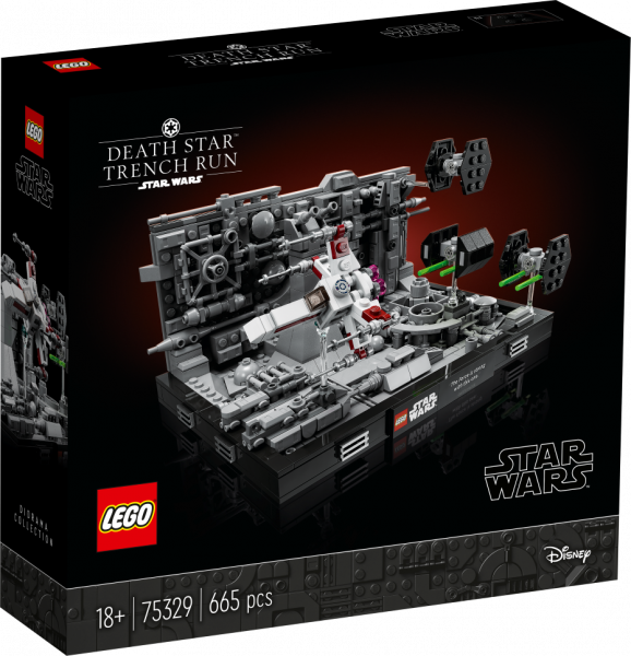 75329 LEGO® Star Wars Diorāma: Death Star™ Trench Run, с 18+ лет, NEW 2022! (Maksas piegāde eur 3.99)