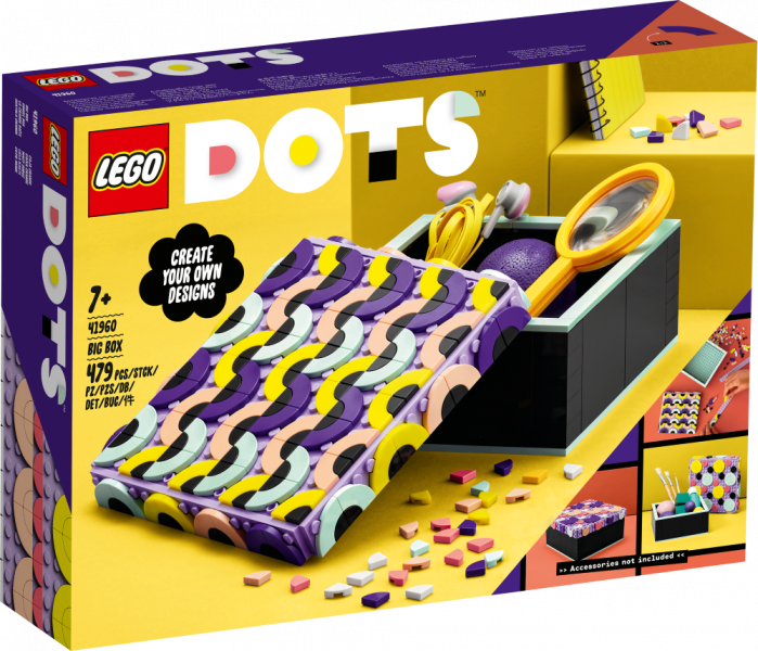 41960 LEGO® DOTS Большая коробка , с 7+ лет, NEW 2022! (Maksas piegāde eur 3.99)