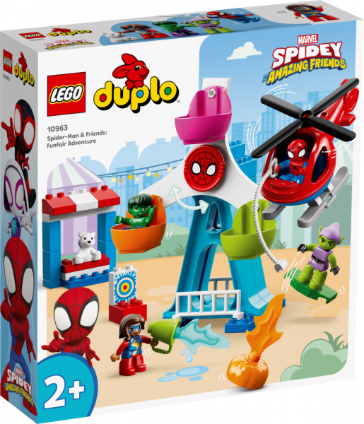 10963 LEGO® DUPLO Zirnekļcilvēks un draugi: piedzīvojumi atrakciju parkā,no 2+ gadiem, NEW 2022! (Maksas piegāde eur 3.99)