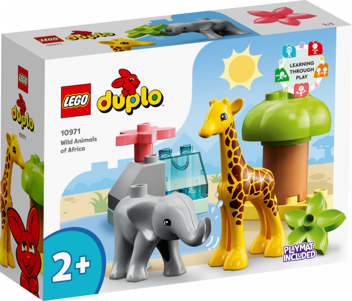 10971 LEGO® DUPLO Āfrikas savvaļas dzīvnieki, no 2+ gadiem, NEW 2022!