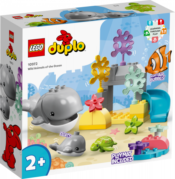 10972 LEGO® DUPLO Обитатели океана, с 2+ лет, NEW 2022! (Maksas piegāde eur 3.99)