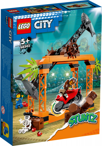 60342 LEGO® City Трюковое испытание «Нападение акулы», с 5+ лет, NEW 2022! (Maksas piegāde eur 3.99)