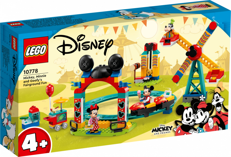 10778 LEGO® Disney Микки, Минни и Гуфи на веселой ярмарке, с 4+ лет, NEW 2022! (Maksas piegāde eur 3.99)
