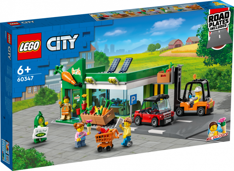 60347 LEGO® City Продуктовый магазин , с 6+ лет, NEW 2022! (Maksas piegāde eur 3.99)