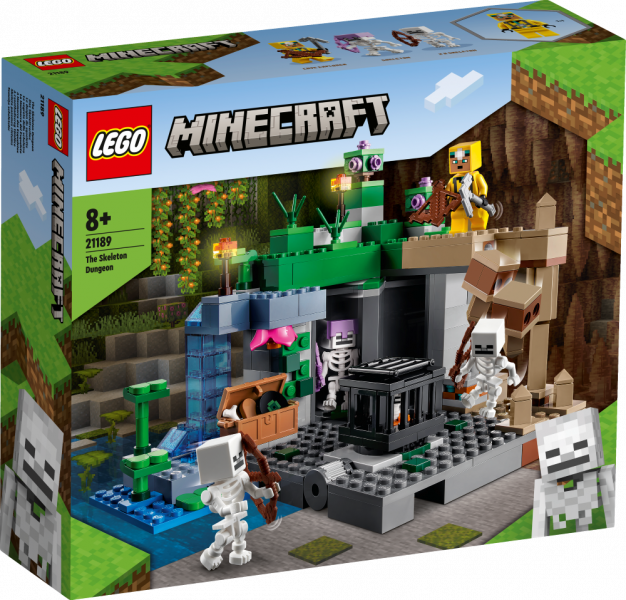 21189 LEGO® Minecraft Skeleta pazemes cietums, с 8+ лет, NEW 2022! (Maksas piegāde eur 3.99)