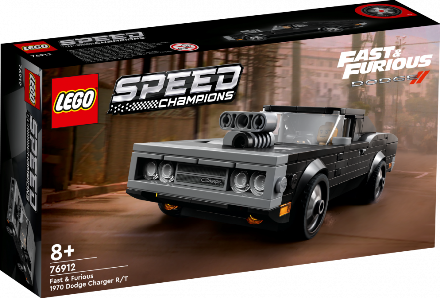 76912 LEGO® Speed Champions Fast & Furious 1970 Dodge Charger R/T, NEW 2022! (Maksas piegāde eur 3.99)