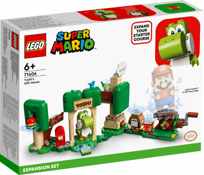 71406 LEGO® Super Mario Joši dāvanu nama paplašinājuma maršruts, с 6+ лет, NEW 2022! (Maksas piegāde eur 3.99)