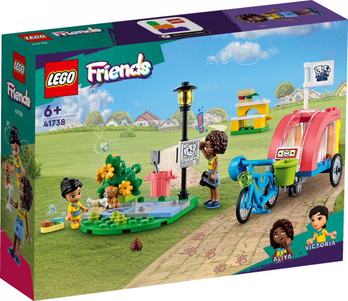 41738 LEGO® Friends Suņu glābšanas velosipēds, no 6+ gadiem, NEW 2023!