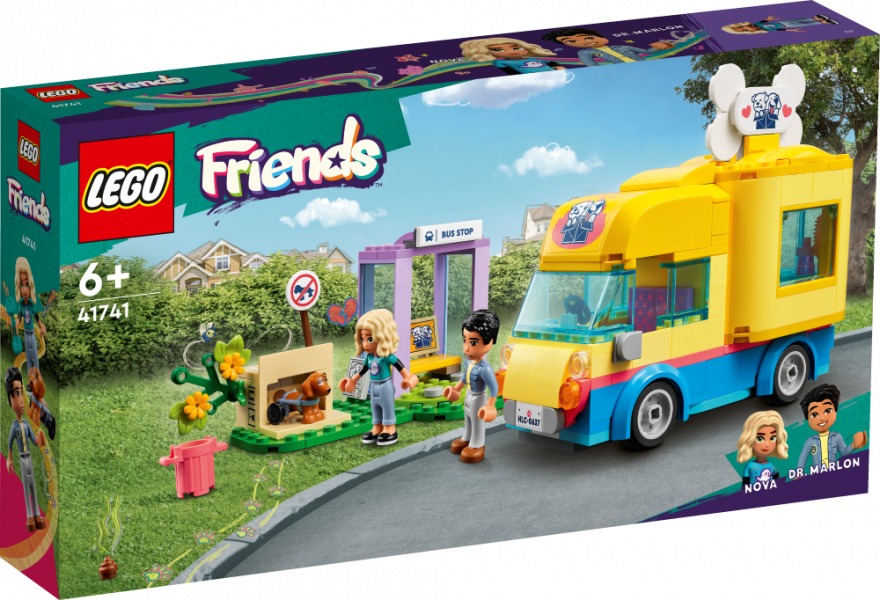 41741 LEGO® Friends Suņu glābšanas busiņš, no 6+ gadiem, NEW 2023!