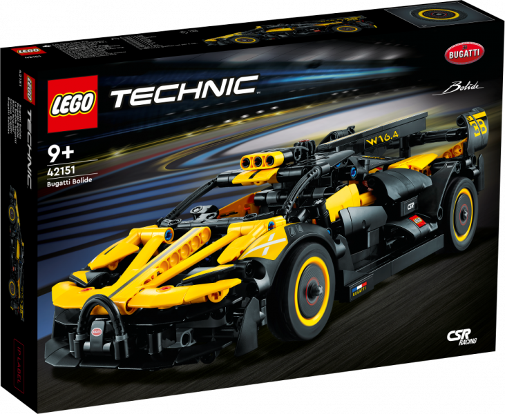 42151 LEGO® Technic Bugatti Bolide, no 9+ gadiem, NEW 2023!