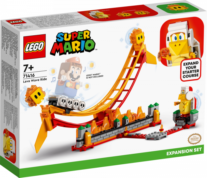 71416 LEGO® Super Mario Brauciens pa lavas vilni: paplašinājuma maršruts, no 7+ gadiem, NEW 2023!