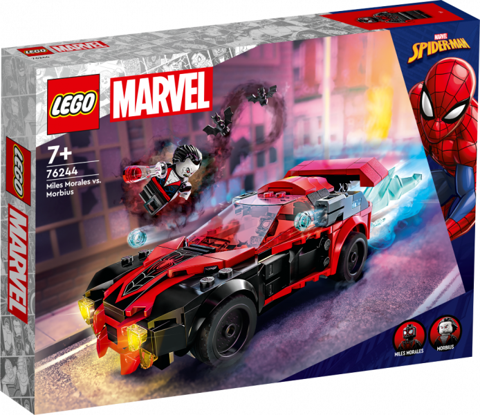 76244 LEGO® Marvel Майлз Моралес против Морбиуса, с 7+ лет, NEW 2023!