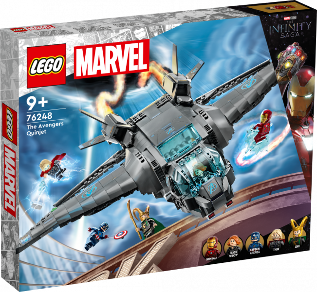 76248 LEGO® Marvel Atriebēju Quinjet, no 9+ gadiem, NEW 2023!