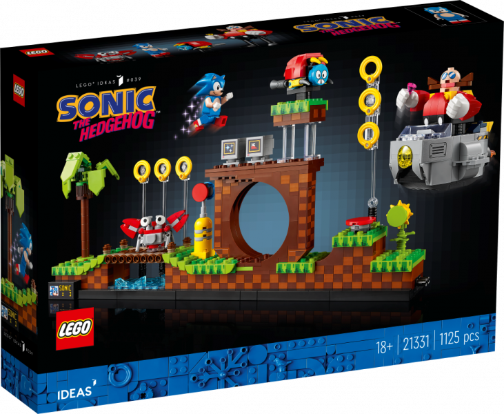 21331 LEGO® Ideas Sonic the Hedgehog™ – Zaļo kalnu zona, no 18+ gadiem, NEW 2023!