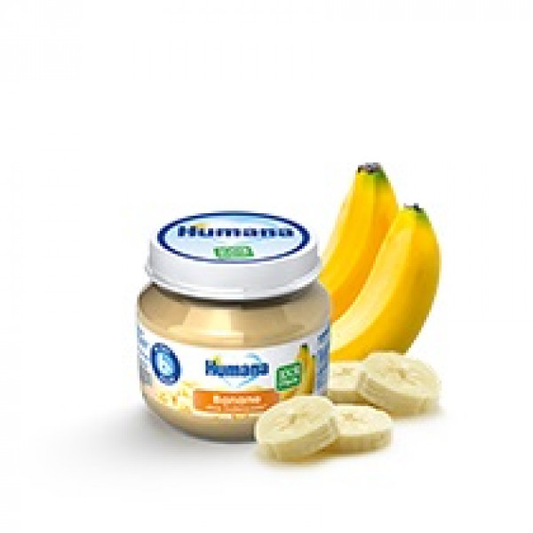 Humana Bio Banānu biezenis, no 6 mēn., 80g, 5950