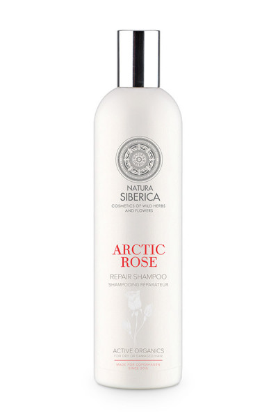 Natura Siberica Made for Copenhagen Arctic Rose atjaunojošs šampūns sausiem un bojātiem matiem, 400ml