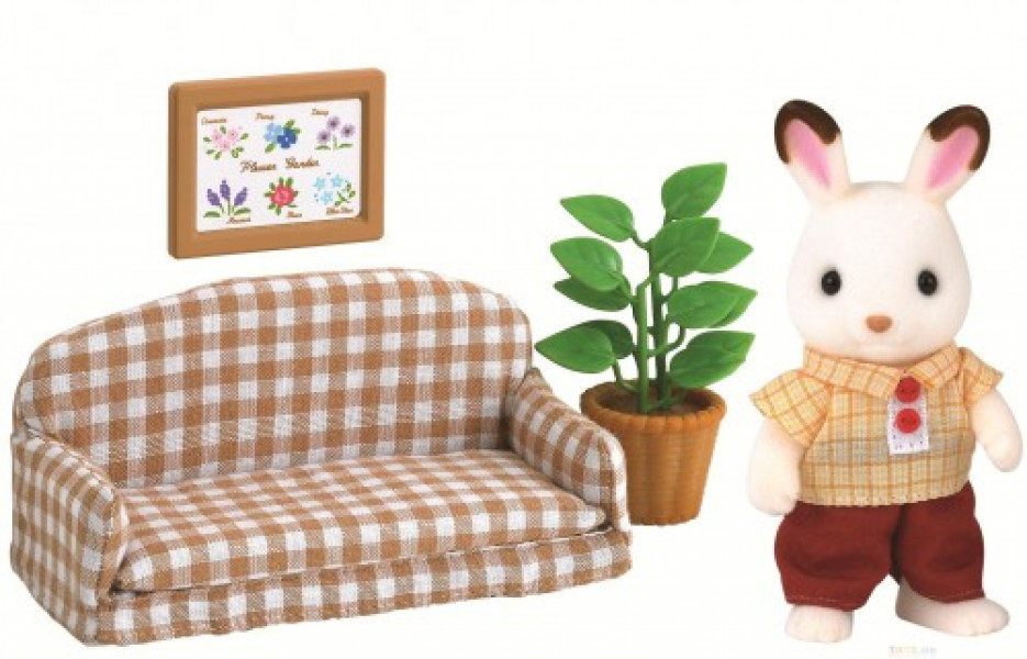 Sylvanian Families Trušu tēvs un dīvāns 5013