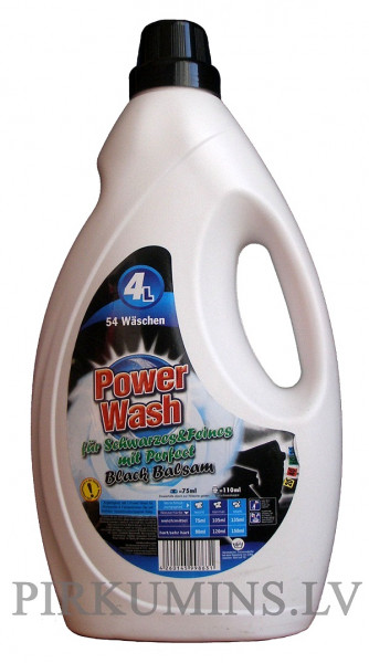 PowerWash Black Balsam Mazgājamais līdzeklis melnam audumam, 4l