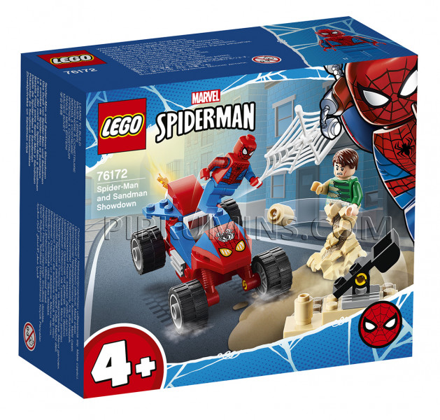 76172 LEGO® Spider-Man Zirnekļcilvēka un Sandman cīņa, no 4+ gadiem NEW ...