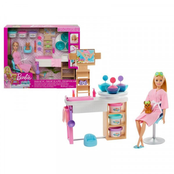 GJR84 Barbie Lelle Bārbija SPA diena ar sejas masku 6495 | Lelles ...