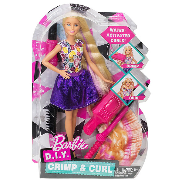 barbie diy crimps and curls doll