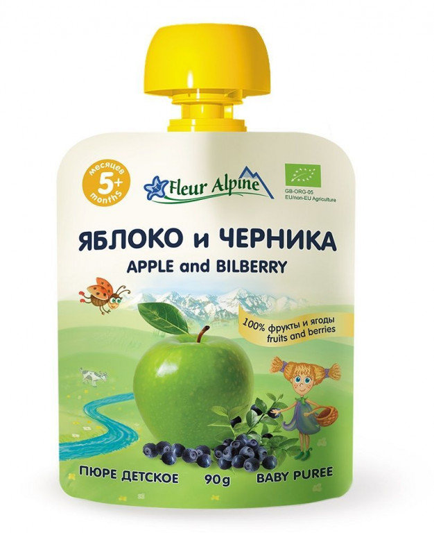 Fleur Alpine Ābolu un melleņu biezenis no 5mēn, 90g 1130 | Biezenīši ...